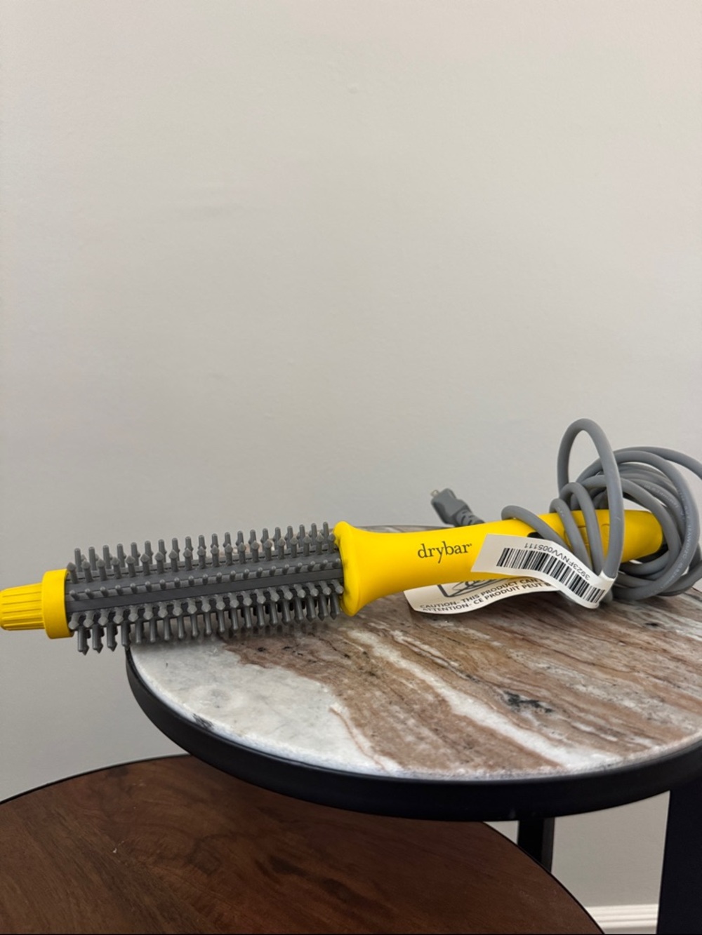 Drybar Yellow and Gray Heated Round Brush